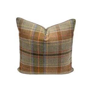 Mulberry Shetland Plaid Pillow